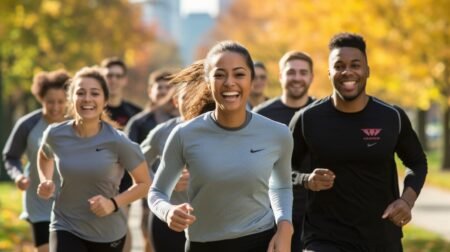 University City Philadelphia Graduate Students Jogging